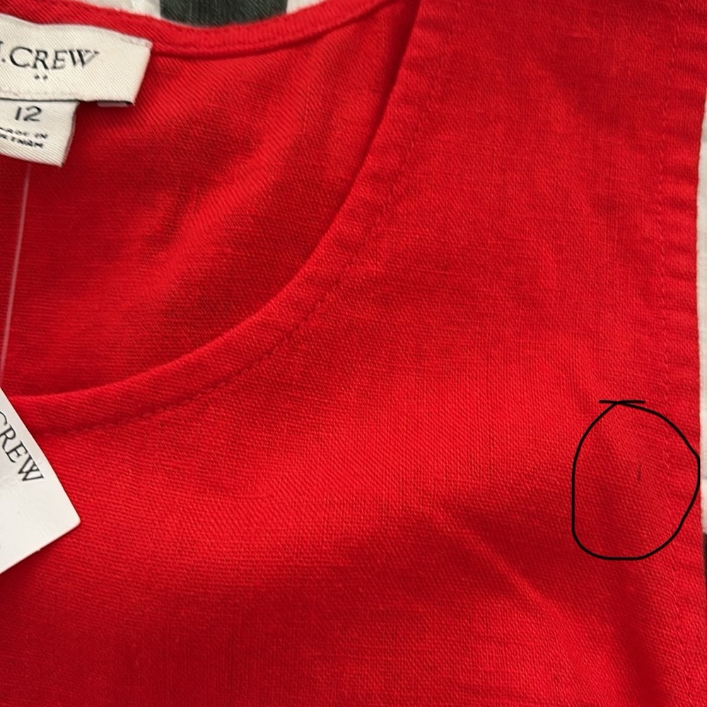 NWT J. Crew Factory Linen Blend Shift Dress - Picture 4 of 4